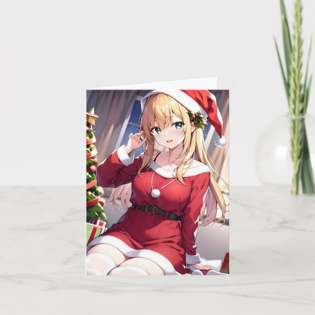 Christmas Anime M - AI Card (Front)