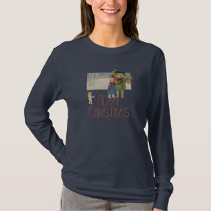 Christmas Antique Children Illustration 1920 T-Shirt