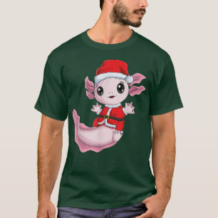 Christmas Aolotl Santa Claus Xmas PJs pajama kawai T-Shirt