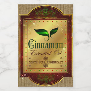 Christmas Apothecary Cinnamon Label
