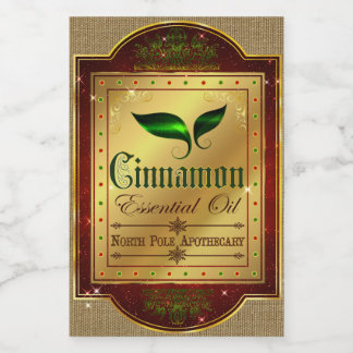 Christmas Apothecary Cinnamon Label