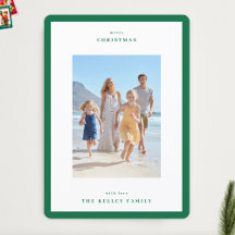 Christmas Apple Green Modern Simple Photo Frame