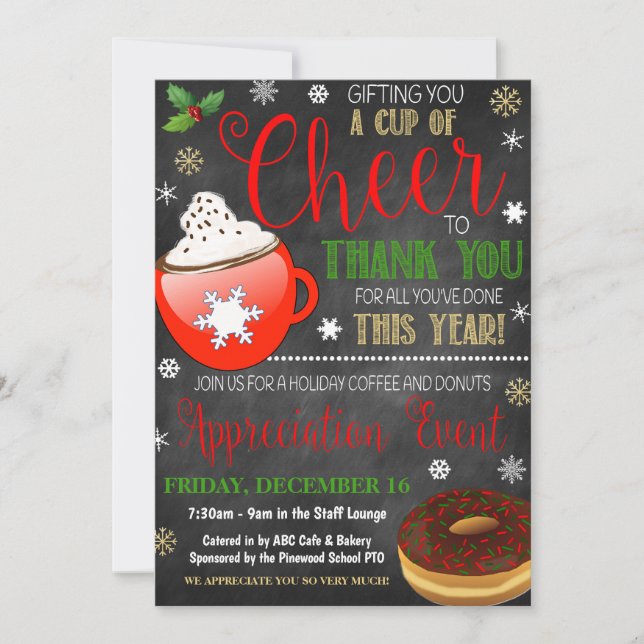 Christmas Appreciation Invitation (Front)