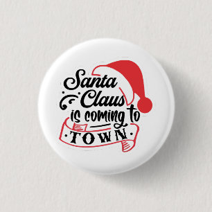 Christmas Approaching  3 Cm Round Badge