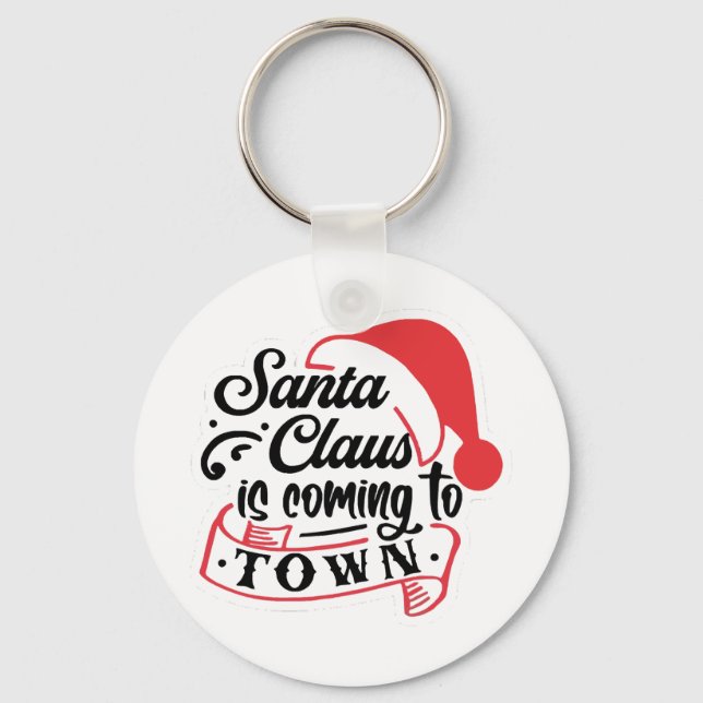 Christmas Approaching  Key Ring (Front)