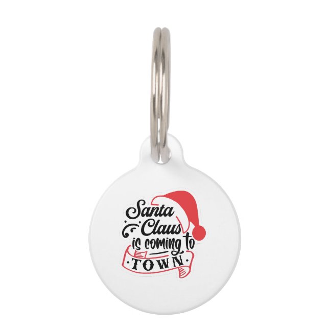 Christmas Approaching  Pet Tag (Front)