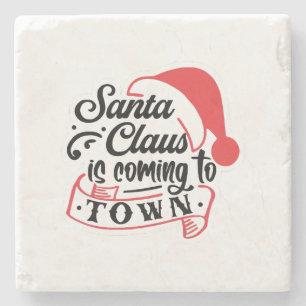 Christmas Approaching  Stone Coaster