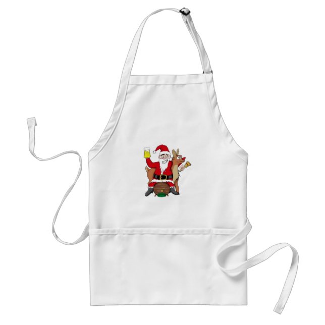 ***CHRISTMAS APRON*** WITH SANTA CLAUS STANDARD APRON (Front)