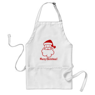 Christmas aprons with Santa Claus design