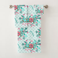 Christmas Aqua Blue pink Cookie Festive