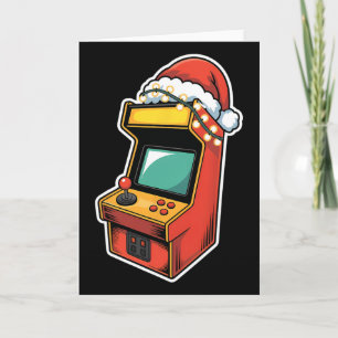 Christmas Arcade Gamer Festive Holiday Xmas Card