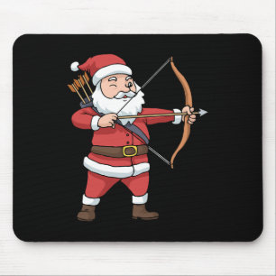 Christmas Archery Arrow Bow Hunting Santa Claus  Mouse Pad