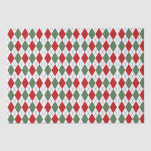 Christmas Argyle Tissue Paper