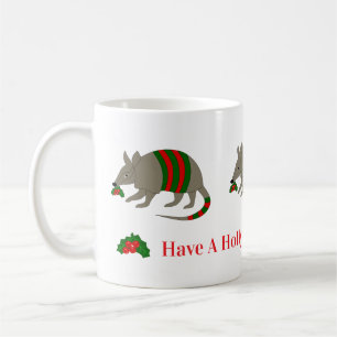 Christmas Armadillo Mug