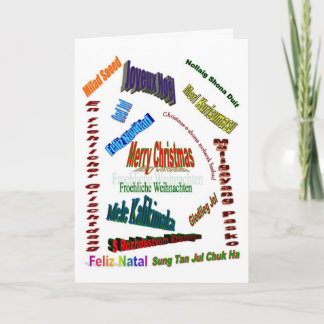 Christmas Around World Holiday Card