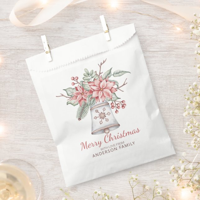 Christmas Arrangement and Bell Favour Bag (Clipped)