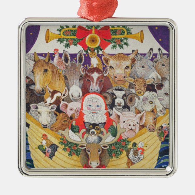 Christmas Arrival Metal Ornament (Front)