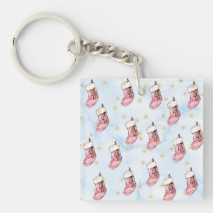 Christmas Art Paintings Key Ring