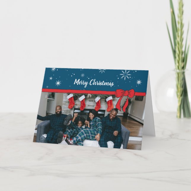 Christmas Art Unique Holiday Photo Cards Personal  (Front)