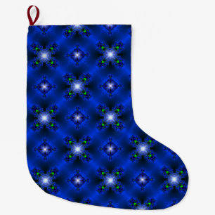 Christmas Artdeco in Retro Style Large Christmas Stocking