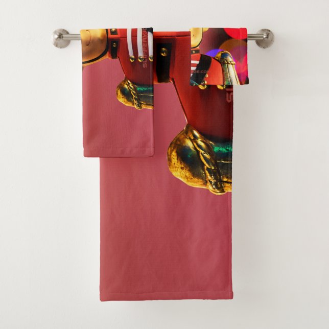 Christmas artistic toy soldier SlipperyJoe gay pri Bath Towel Set (Insitu)