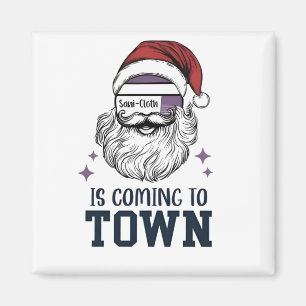 Christmas Assistant RN Nurse Santa Xmas Magnet