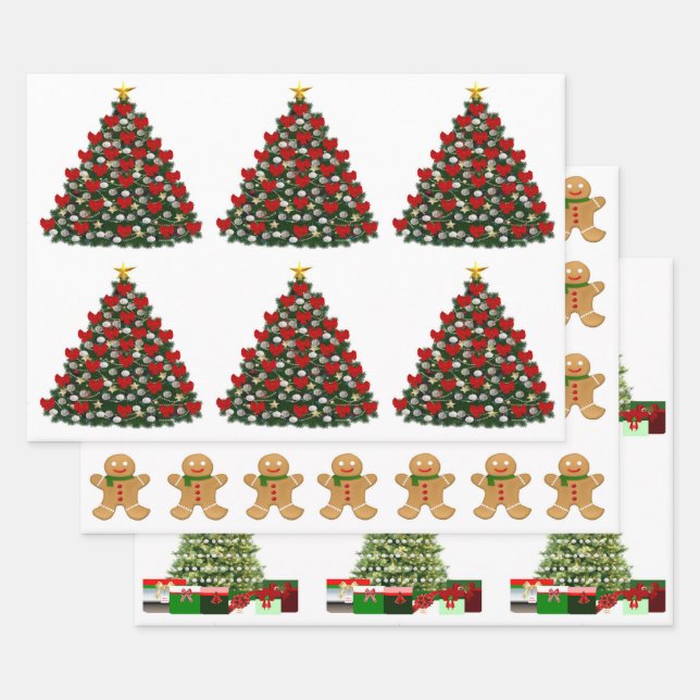 Christmas Assortment Wrapping Paper (Set)
