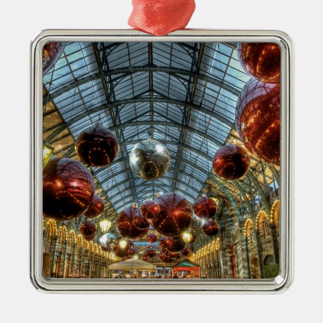 Christmas at Covent Garden, London Metal Tree Decoration (Front)