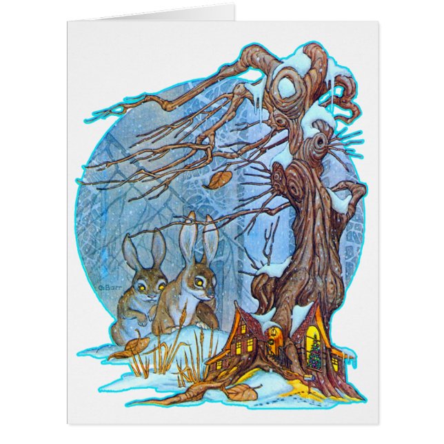 Christmas at Elf Hall Oversize Greeting Card (Front)