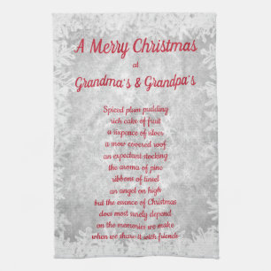 Christmas at Grandma's & Grandpa's Kitchen Towels