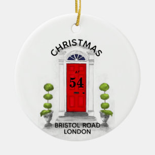 Christmas at home 1st christmas in new house ceramic ornament