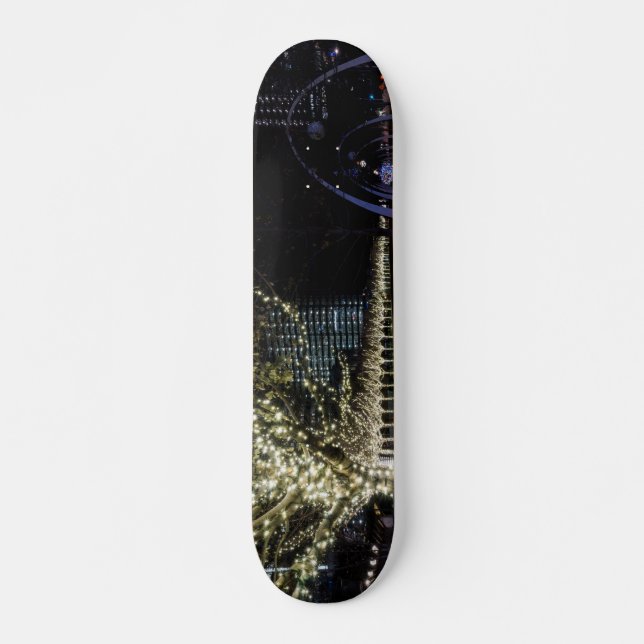 Christmas At Klyde Warren Park Skateboard (Front)