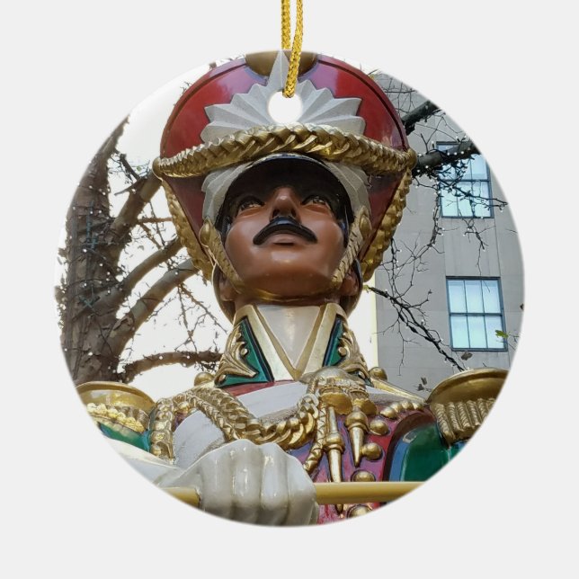 Christmas at Rockefeller - Toy Solider Ceramic Ornament (Front)
