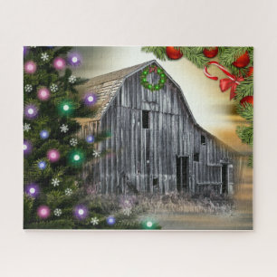Christmas At The Barn Jigsaw Puzzle
