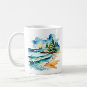 Christmas at the Beach Personalized Mug