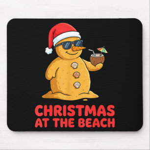 Christmas At The Beach Shirt Funny Sandman Trocal Mouse Pad