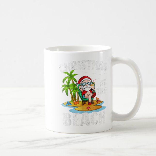 Christmas At The Beach Summer Santa Christmas In J Coffee Mug (Right)