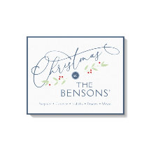 "Christmas at the" Family Name Holiday SVG