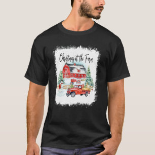 Christmas At The Farm Merry Farmer Family Christma T-Shirt