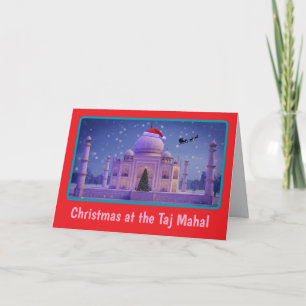 Christmas at the Taj Mahal Card