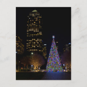 Christmas At Warren Park Night Holiday Postcard