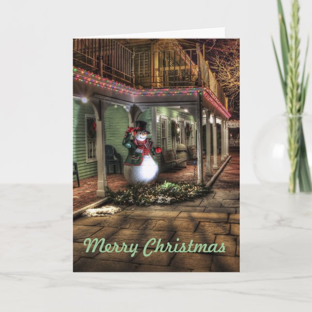 Christmas atmosphere 001 holiday card (Front)