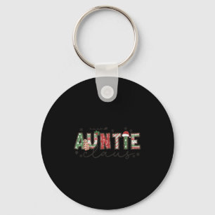 Christmas Auntie Claus Xmas Pajamas Aunt Announcem Key Ring