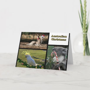 Christmas Aussie Style Animals Holiday Card