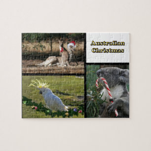 Christmas Aussie Style Animals Jigsaw Puzzle