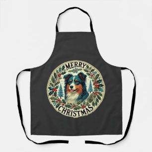 Christmas Australian Shephard Apron