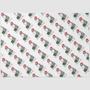 Christmas Australian Shepherd (blue merle tan/w 1) Tissue Paper
