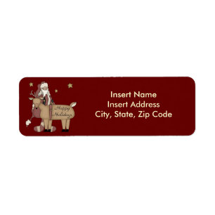 Christmas Avery Address Label Return Address Label