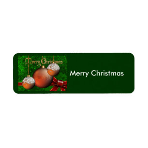 Christmas Avery Label Return Address Label