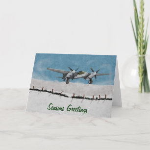 Christmas aviation greetings cards